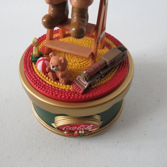 Christmas Vintage Coca-Cola Musical Collection Santa Decorating The Tree WORKS - Picture 4 of 15